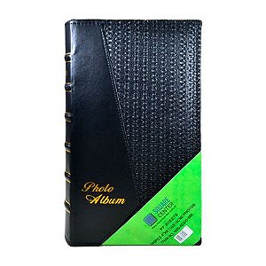 Álbum em Couro Sintético para 300 Fotos 10x15 cm - Cor Preto