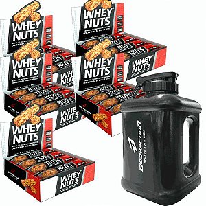 Barra de Proteína Whey Nuts Body Action - 12 Unidades em Promoção