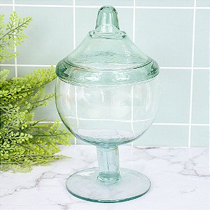 Taça Potiche Vitazza com Tampa Maracanã 21 cm para Balas Bombons e demais Variedades de Doces