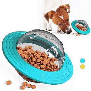 PET - Brinquedo para cães Interativo não Tóxico Disco Voador para Alimentação Lenta