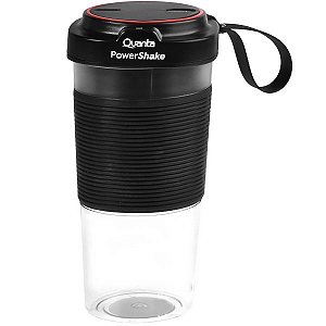 Liquidificadora Quanta PowerShake Recarregável - Cor Preto