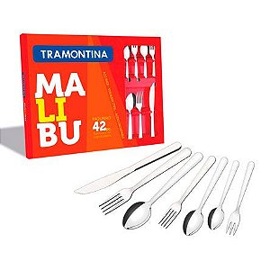 Faqueiro em Inox Tramontina com 42 Peças Malibu