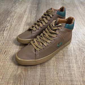 Bota Fred Perry de Couro Tamanho 38 - Cor Marrom