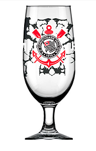 Taça Floripa de Vidro para Cerveja Corinthians 300ml ALLMIX