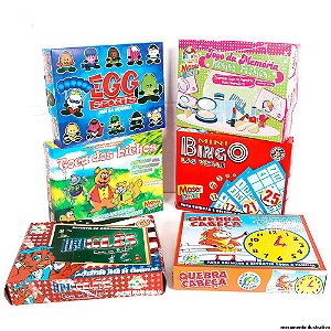 Kit Infantil Diversão com 06 Jogos
