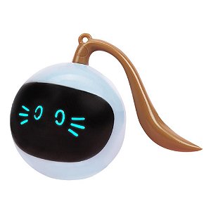 PET - Brinquedo Eletrônico Auto Rotativo Bola USB para Gatos de Estimação