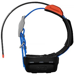 PET - Coleira com GPS Garmin T 5X Dog Device 010-02755-70 24 cm com Iluminação LED Preta com Azul