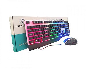 Games - Kit Teclado e Mouse RGB KA-688