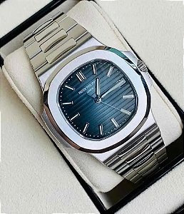 Relógio Masculino Patek Philippe Automático com mostrador Azul