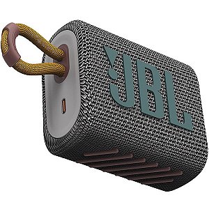 Caixa de Som Speaker JBL GO 3 com 4.2 watts RMS Bluetooth Cinza