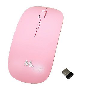 Mouse Sem Fio PMF423P até 1.600 DPI Rosa MTEK