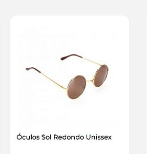 Óculos de Sol Unissex Orizom Redondo Marrom