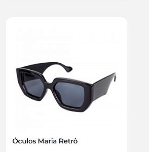 Óculos de Sol Feminino Orizom Maria Retrô Preto