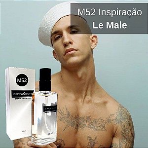 Perfume Contratipo Masculino M52 65ml Inspirado na fragrância Le Male