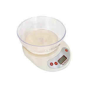 Balança de Cozinha Digital Branca 5kg ETILUX