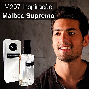 Perfume Contratipo Masculino M297 65ml Inspirado na Fragrância Importada Malbec Supremo