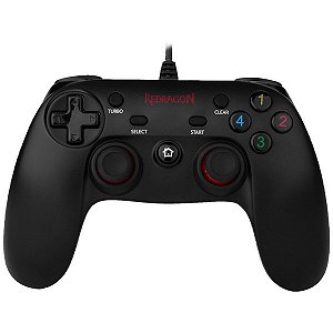 GAMES - Controle Redragon Saturn G807 para PlayStation 3 e PC Preto