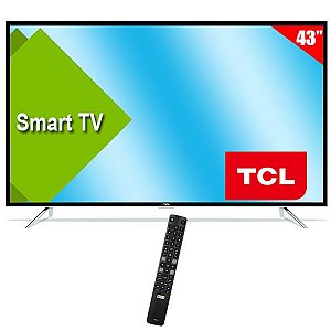 Smart TV LED 43" TCL 43S62FS Full HD Linux Wi-Fi com Conversor Digital