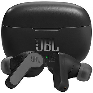 Fone de Ouvido sem Fio JBL Wave 200TWS com Bluetooth e Microfone Preto