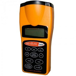 Trena Medidor de Distância Trena Laser Digital 18 m Laranja