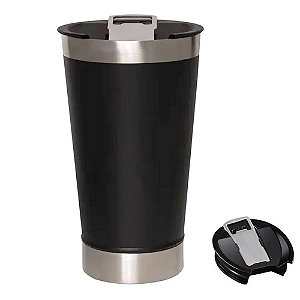Copo Térmico 473ml Preto NEXT TRADING com Tampa