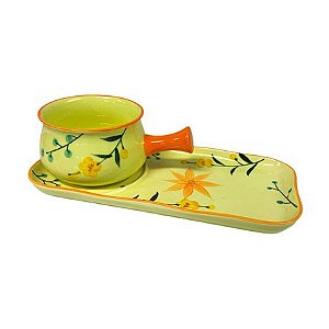 Jogo de Cerâmica Bowl Estampado 31x15x10 cm PRACAZA