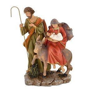 Escultura Natalina em Resina Nossa Senhora do Desterro 12x21 cm Mabruk