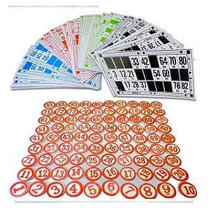 Bingo Lotto Tombola Cartelas 90 Números de Madeira