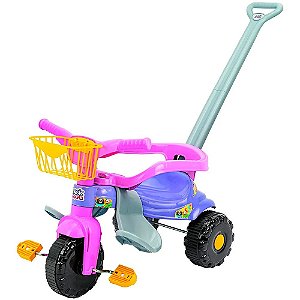 Motoca Triciclo Tico-Tico Com Proteção e Cabo Max - Magic Toys