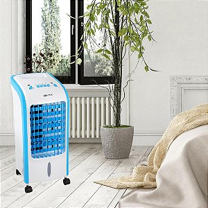 Refrigerador de Ar Resfriamento Umidificador Remoto Mini Ar Condicionador Evaporativo Refrigerador de Ar 70W 220V Portátil 03 em 01