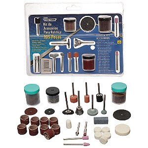 Kit de Acessórios para Retífica 105 Peças WESTERN