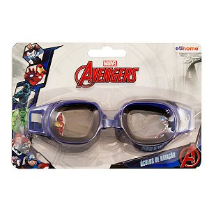Óculos para Natação Infantil Avengers Azul com Preto Etihome