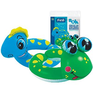 Boia Circular Infantil com Fenda Animal Bichinhos 61 X 53 Cm