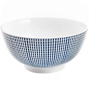 Bowl Tigeta de Porcelana Atlantis 13x07cm Azul LYOR