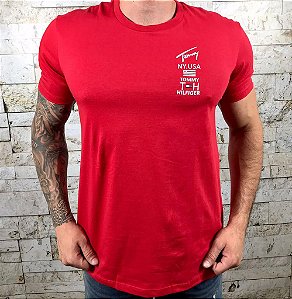 Camiseta Masculina TH Vermelho Diferenciada