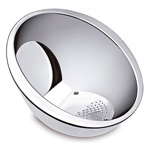 Cesto Escorredor de Arroz em Aço Inox 26cm WELLMIX