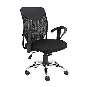 Cadeira Giratória Estofada Tela Mesh Lift MULTILASER Preto