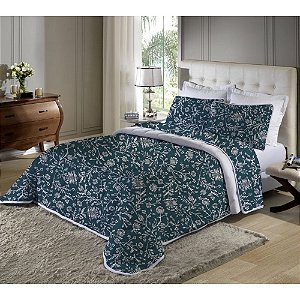 Cobre Leito King Malha 100% Algodão 03 Peças Luxor EDROMANIA