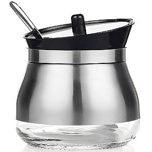 Açucareiro de Inox com Colher 08cm UNY GIFT