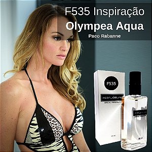 Perfume Contratipo Feminino F535 65ml Inspirado em Olympéa Aqua Paco Rabanne
