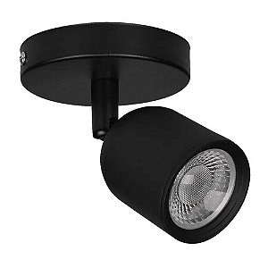 Luminária Elegance Spot de 7W 6500K Bivolt Preto AVANT