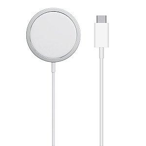 Carregador Wireless APPLE MagSafe Charger A2140 MHXH3ZM / A USB-C Branco