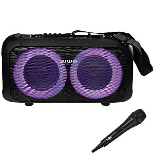 Caixa de Som Aiwa AWPOH35 2 de 6.5" 40 Watts com Bluetooth / USB e Rádio FM Preto