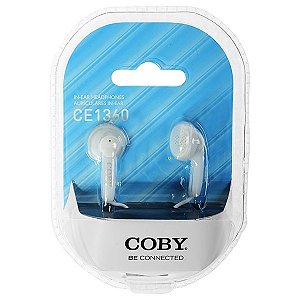 Fone de Ouvido COBY CE1360 com Cabo de 1.2 Metros