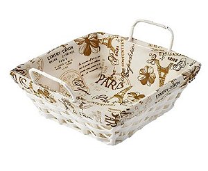 Cesta Quadrada Paris 23cm DOLCE HOME