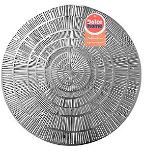 Lugar Americano de PVC Redondo Egito Prata 38cm DOLCE HOME