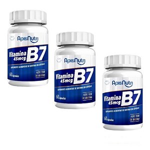 Vitamina B7 com 60 Cápsulas APISNUTRI