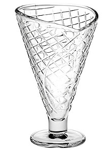 Jogo de Taças de Vidro Casquinha para Sorvete 150ml 03 peças CASA AMBIENTE