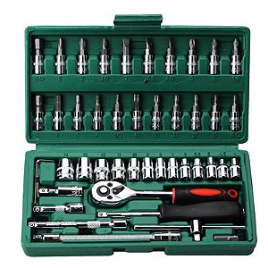 Ferramenta Chave Soquete Ratchet Spanner Set Auto Repair Auto Protection