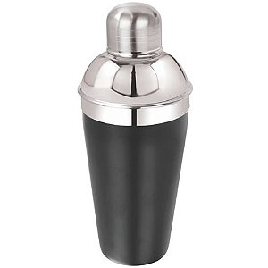 Coqueteleira de Inox RIO MASTER Happy Hour 550 ml Preto